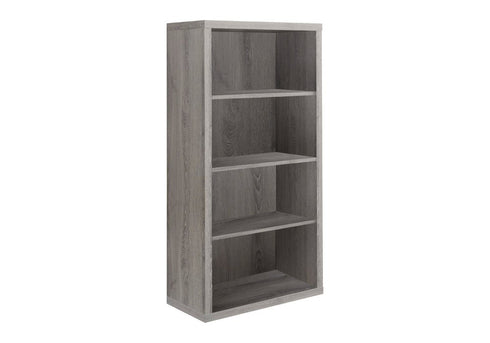 11.75" x 23.75" x 47.5" Cappuccino Particle Board Adjustable Shelves Bookshelf